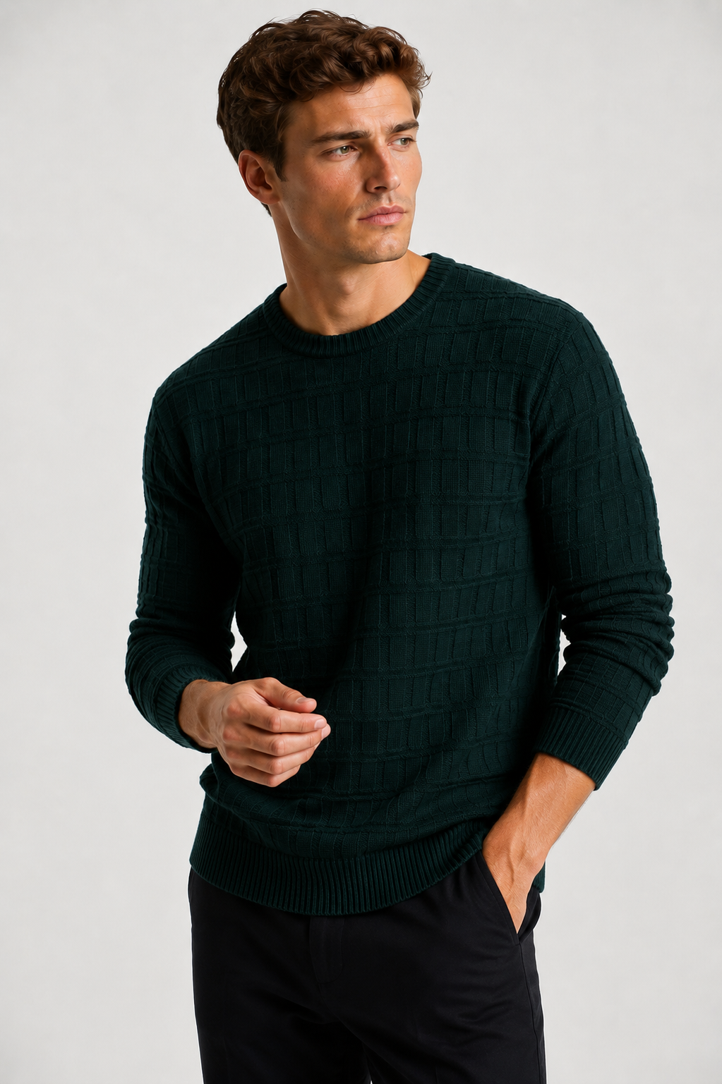 Men's Crew Neck Knit Sweater