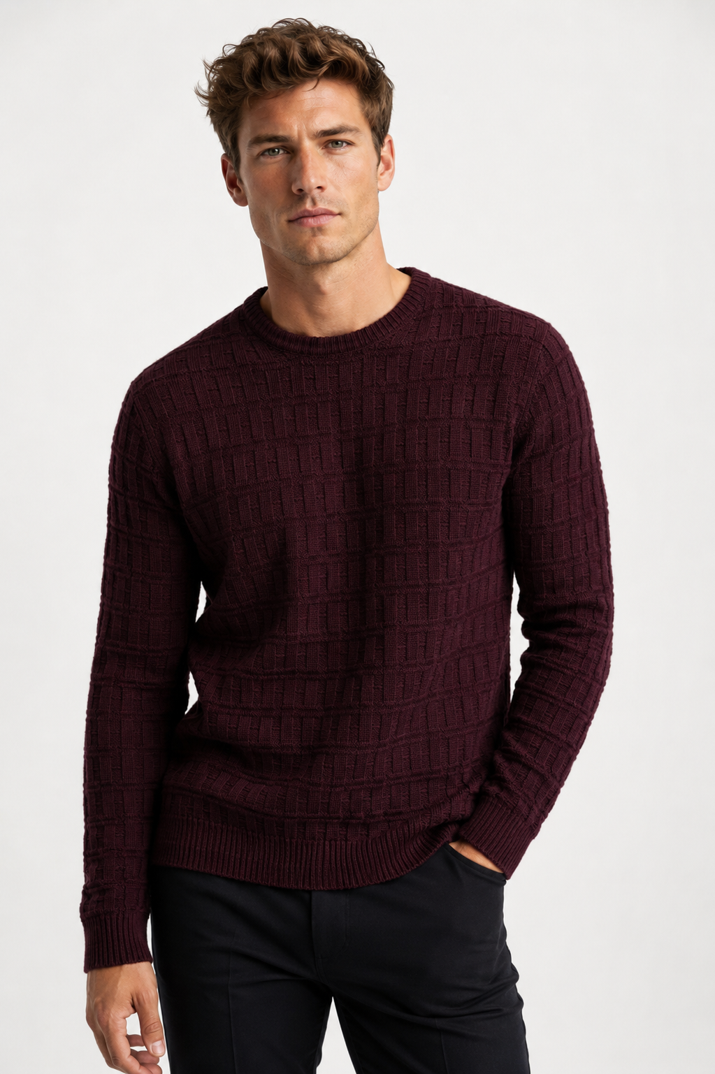 Men's Crew Neck Knit Sweater